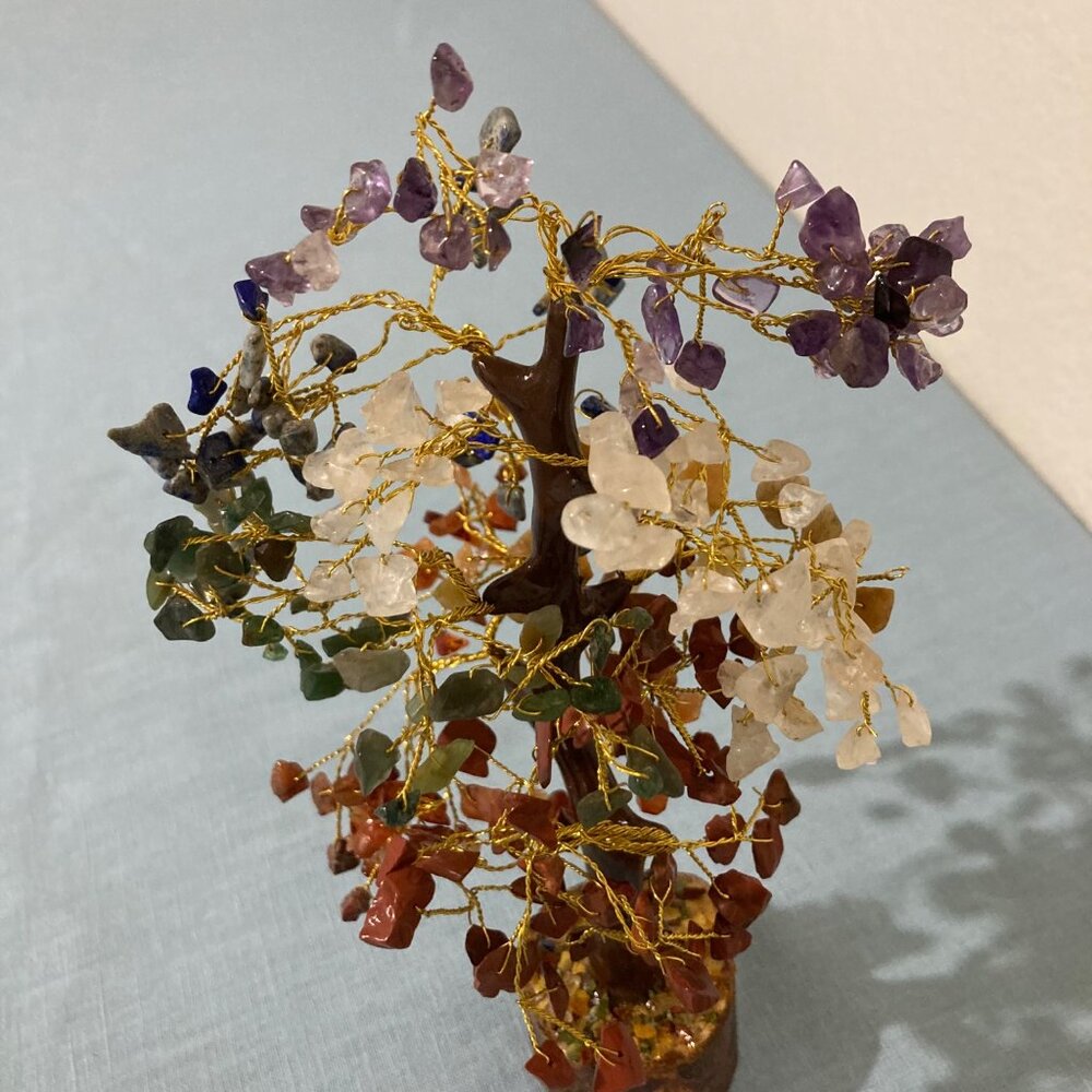 Vintage Semi-Precious Stone Tree Mixed Crystals - Picture 6 of 7